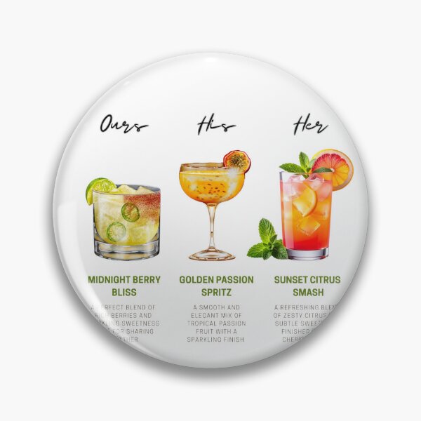 Item preview, Ours, His & Her – Watercolor Cocktail Collection designed and sold by Miho9999.