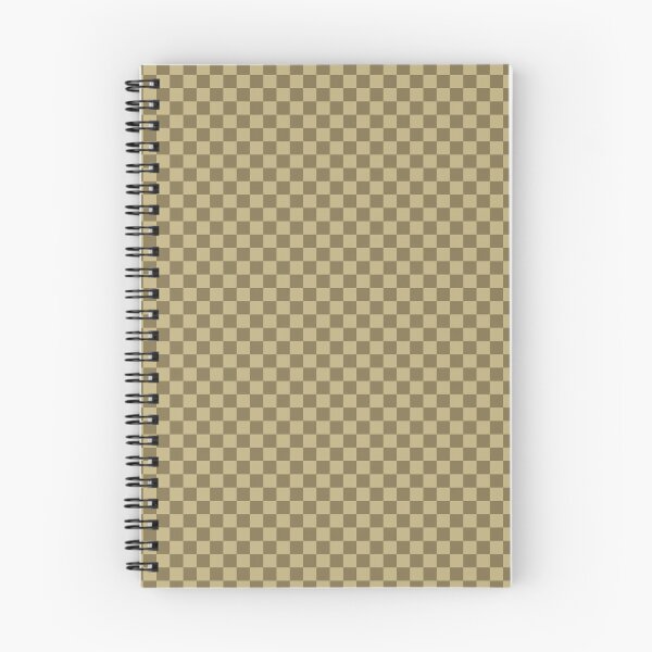 Item preview, Ecru & gold fusion small scale checkered designed and sold by Mint + Midnight.