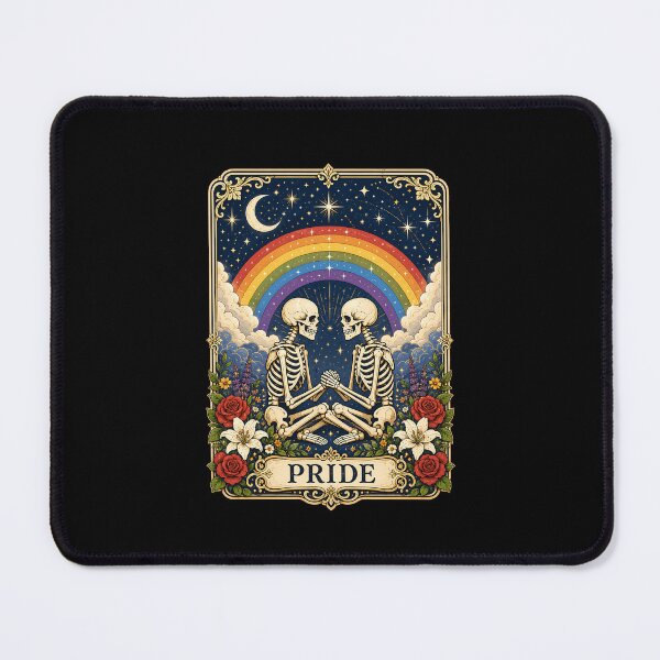Item preview, LGBT Tarot Skeleton Couple LGBTQ Pride designed and sold by KarimSoCute.