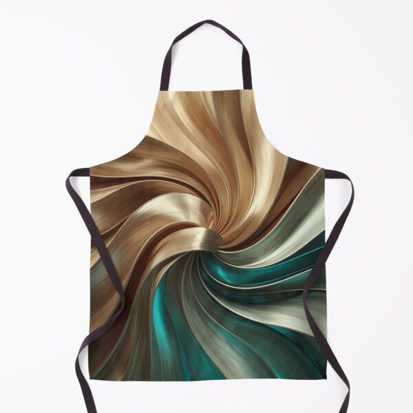 Item preview, Beige × Gold × Turquoise Metallic Swirl designed and sold by Bellassi.
