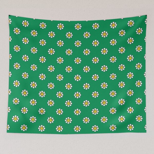 Item preview, Spanish green smiling daisy designed and sold by Mint + Midnight.