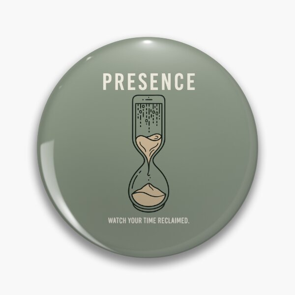 Item preview, Presence Minimalist Line Art Digital Detox designed and sold by Muted Mind.