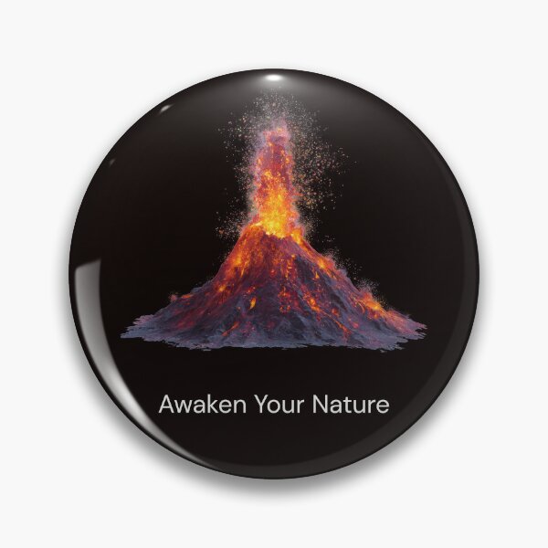 Item preview, Awaken Your Nature Volcano Inner Power Spiritual Design designed and sold by ContigoART.