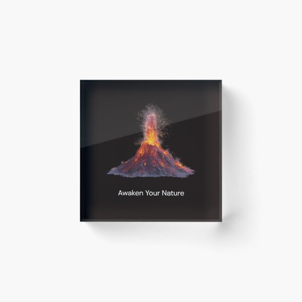 Item preview, Awaken Your Nature Volcano Inner Power Spiritual Design designed and sold by ContigoART.