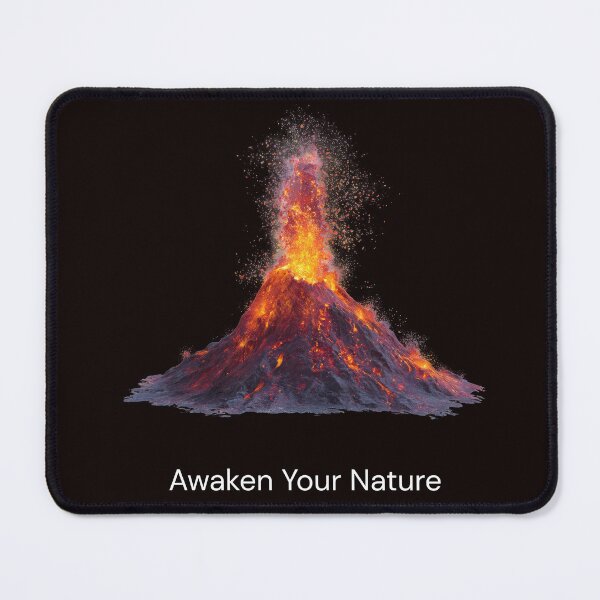 Item preview, Awaken Your Nature Volcano Inner Power Spiritual Design designed and sold by ContigoART.