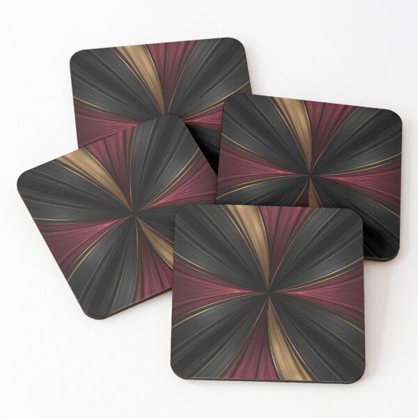 Item preview, Luxury Metallic Burst – Maroon × Black × Gold designed and sold by Bellassi.