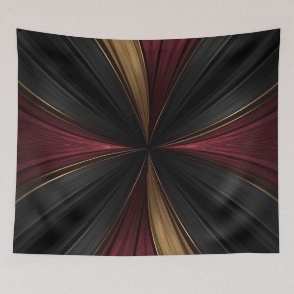 Item preview, Luxury Metallic Burst – Maroon × Black × Gold designed and sold by Bellassi.