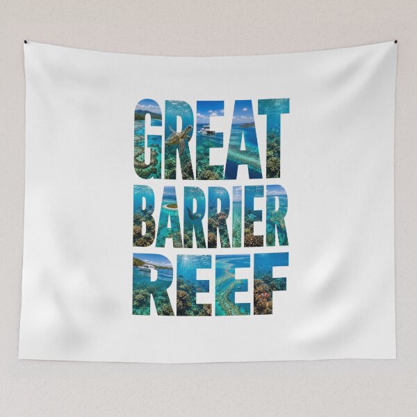 Item preview, Great Barrier Reef Font with images – Fun Text design designed and sold by SLGA-Designs.