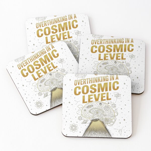 Item preview, Overthinking at a Cosmic Level – Funny Space Brain Cosmic Humor  designed and sold by bluesirian22.