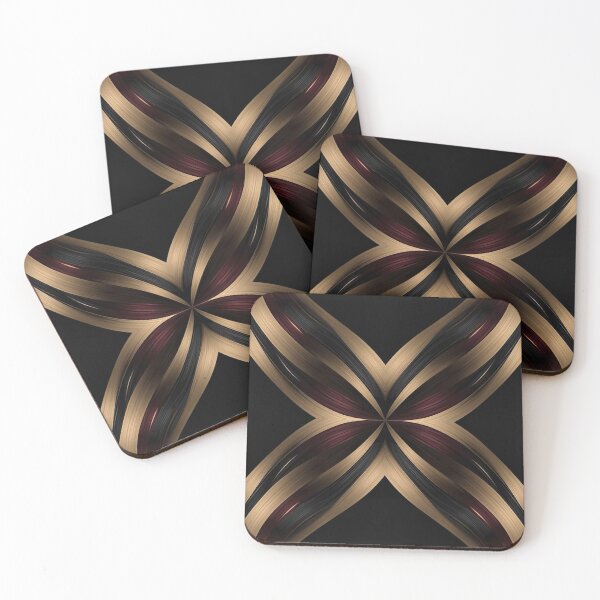 Item preview, Maroon × Black × Gold Symmetric Metallic Weave designed and sold by Bellassi.