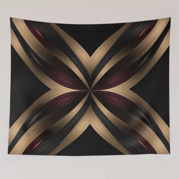 Item preview, Maroon × Black × Gold Symmetric Metallic Weave designed and sold by Bellassi.
