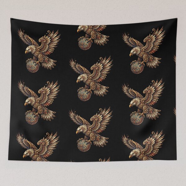 Item preview, Golden Eagle — Ornamental Football Illustration Mandala Style designed and sold by David Mateo ArtWorks.