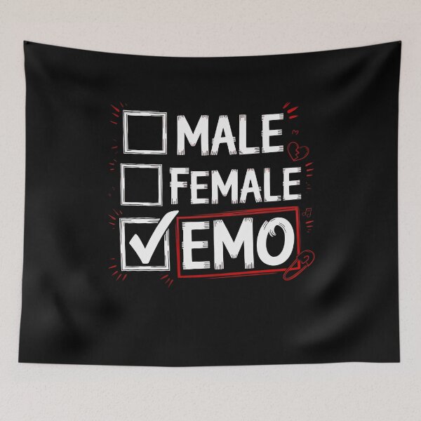 Item preview, Male Female Emo Funny Emo Gift Emo Identity Emo Humor designed and sold by Say It With Ink.
