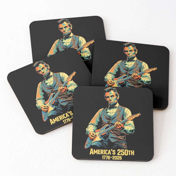 Item preview, Abraham Lincoln Guitar America's 250th Anniversary 1776-2026 designed and sold by TopKult.