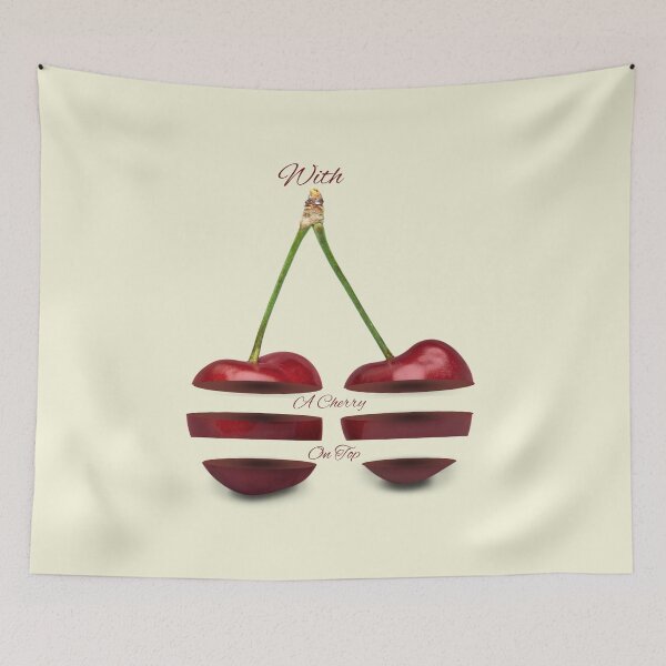 Item preview, Minimalist Sliced Cherry Art designed and sold by ShaderShirts.