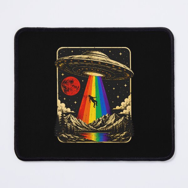 Item preview, UFO Alien Abduction Gay Pride Gaylien LGBT ET Space designed and sold by KarimSoCute.