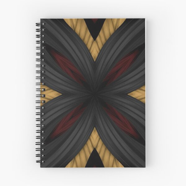 Item preview, Black × Gold × Maroon Metallic Petal Symmetry designed and sold by Bellassi.