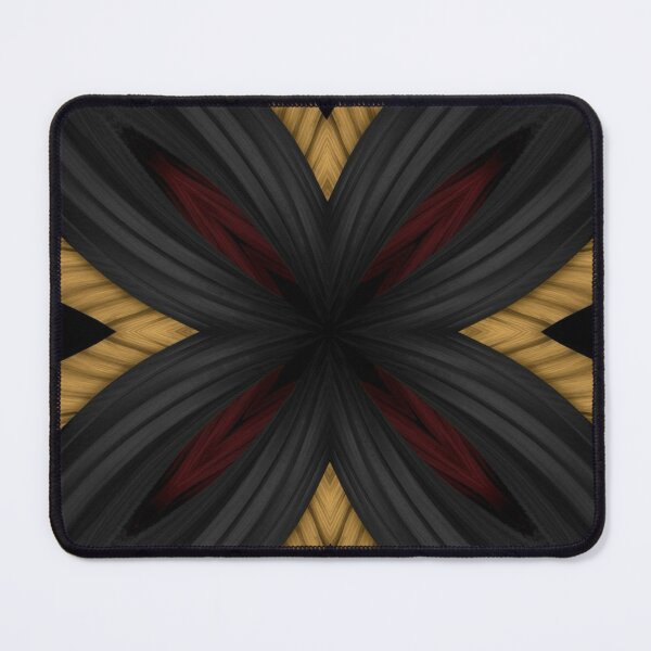 Item preview, Black × Gold × Maroon Metallic Petal Symmetry designed and sold by Bellassi.