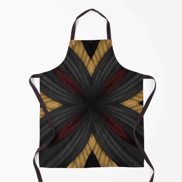 Item preview, Black × Gold × Maroon Metallic Petal Symmetry designed and sold by Bellassi.