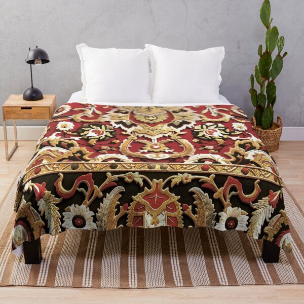 Item preview, Esfahan Persian Rug Fragment Print designed and sold by Vicky Brago-Mitchell®.