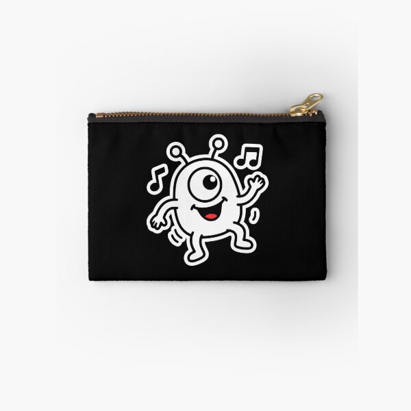 Item preview, Happy Dancing Cute Alien | Plipsterz Music Monster One-Eyed Cartoon Graphic designed and sold by PryntedLabs.