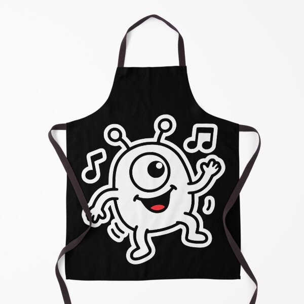 Item preview, Happy Dancing Cute Alien | Plipsterz Music Monster One-Eyed Cartoon Graphic designed and sold by PryntedLabs.