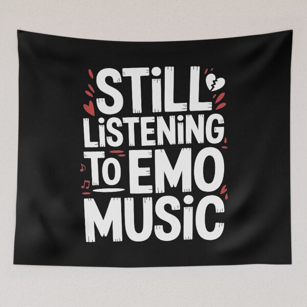 Item preview, Still Listening To Emo Music Emo Fan Gift Emo Nostalgia designed and sold by Say It With Ink.