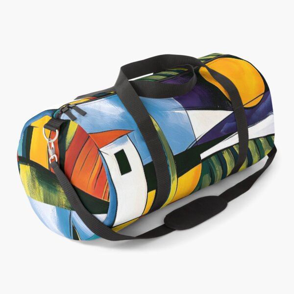 Item preview, Tuscan Light Reimagined- Rolling Fields White Villa and Golden Sun in Bold Abstract Landscape Vision designed and sold by OlfactoART Studio.