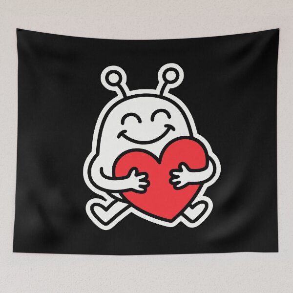 Item preview, Cute Alien Hugging Heart | Plipsterz T-Shirt Kawaii Love Gift designed and sold by PryntedLabs.