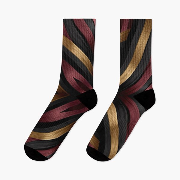 Item preview, Black × Maroon × Gold Metallic Flow Pattern designed and sold by Bellassi.