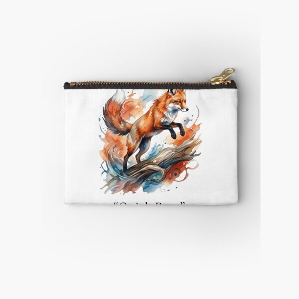 Item preview, Quick Pace Watercolor Red Fox Painting designed and sold by GiggleInkTees.