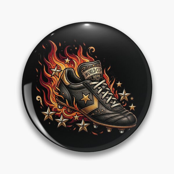 Item preview, Flaming Boot — Neo Traditional Football Illustration World Cup 2026 designed and sold by David Mateo ArtWorks.