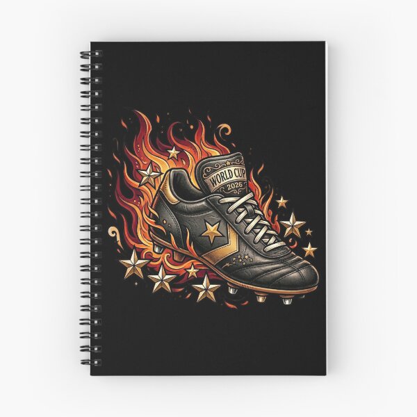 Item preview, Flaming Boot — Neo Traditional Football Illustration World Cup 2026 designed and sold by David Mateo ArtWorks.