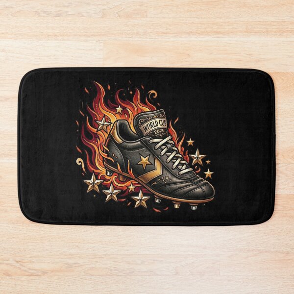 Item preview, Flaming Boot — Neo Traditional Football Illustration World Cup 2026 designed and sold by David Mateo ArtWorks.
