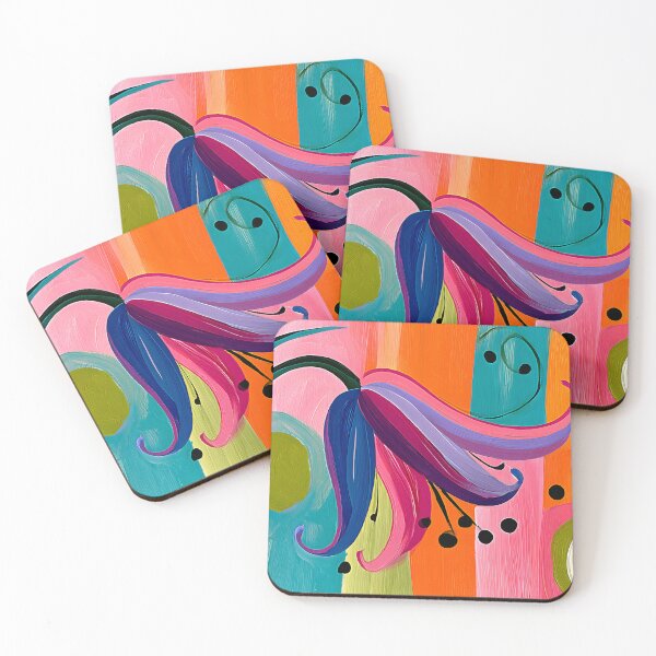 Item preview, Bloom Beyond Form - Abstract Bluebell Petals Unfolding Through Colorful Geometry and Rhythmic Motion designed and sold by OlfactoART Studio.