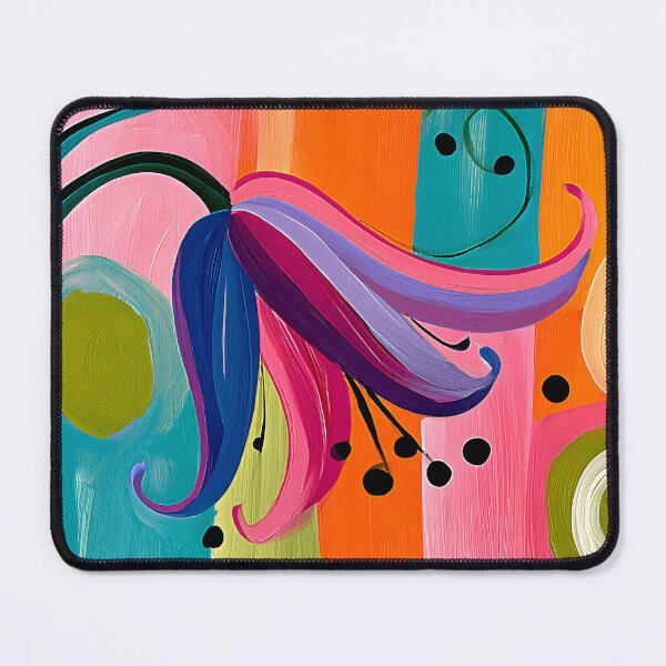 Item preview, Bloom Beyond Form - Abstract Bluebell Petals Unfolding Through Colorful Geometry and Rhythmic Motion designed and sold by OlfactoART Studio.