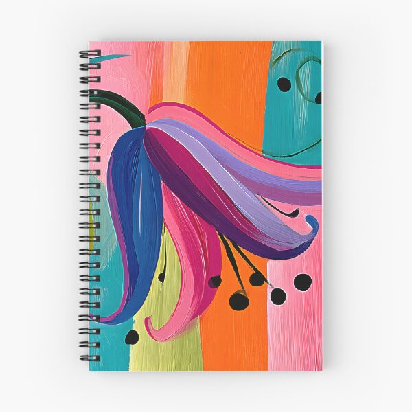 Item preview, Bloom Beyond Form - Abstract Bluebell Petals Unfolding Through Colorful Geometry and Rhythmic Motion designed and sold by OlfactoART Studio.
