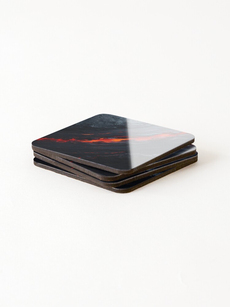 Thumbnail 4 of 5, Coasters (Set of 4), Molten Rift Abstract designed and sold by Bellassi.