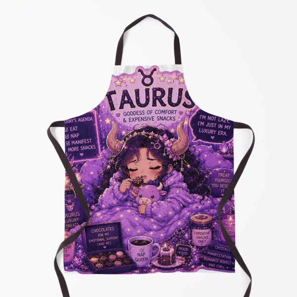 Item preview, Cozy Taurus Zodiac Sticker | Funny Astrology Comfort Lover Art designed and sold by MysticPurpleHue.