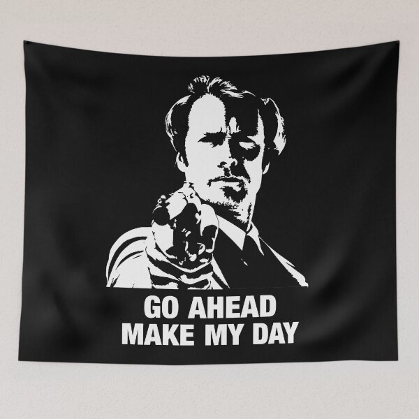 Item preview, Go Ahead Make My Day Dirty Harry Clint Eastwood designed and sold by NoThoughtsCat.