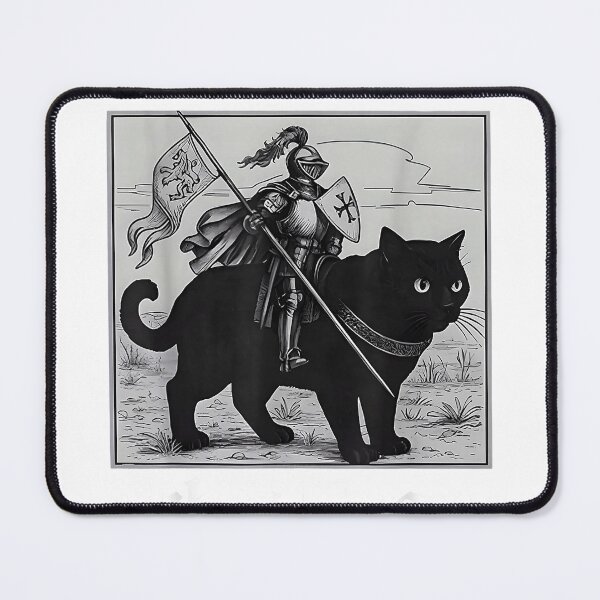 Item preview, Defend Your Local Public Library Funny Knight Cat T-Shirt designed and sold by Ascendly.