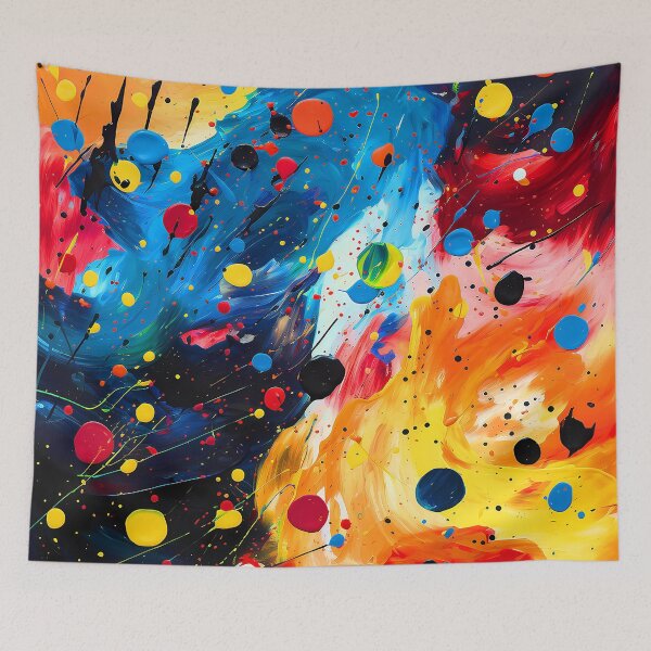 Item preview, Vibrant And Bold Colorful Splatter Paint Abstract Art designed and sold by DEC02.