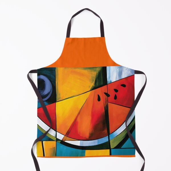 Item preview, Slices of Summer Geometry - Watermelon Reimagined Through Bold Color and Modern Abstract Design designed and sold by OlfactoART Studio.