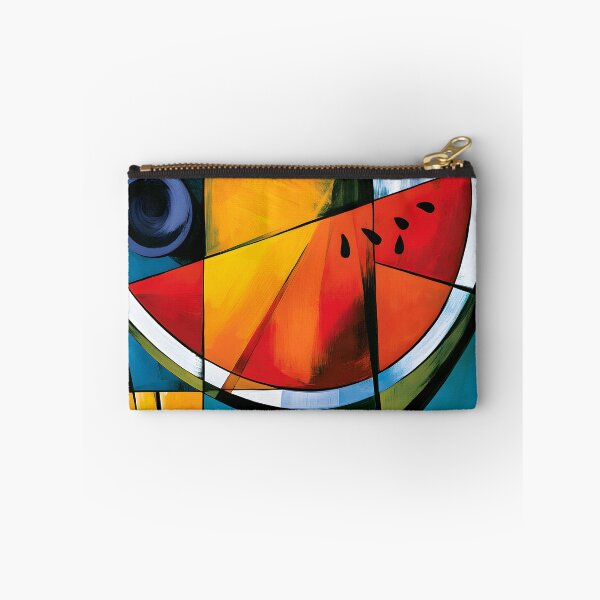 Item preview, Slices of Summer Geometry - Watermelon Reimagined Through Bold Color and Modern Abstract Design designed and sold by OlfactoART Studio.