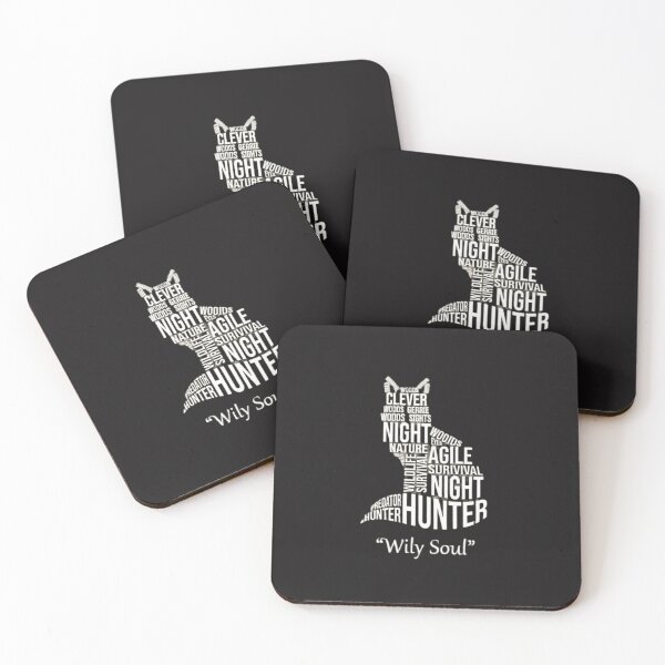 Item preview, Wily Soul Fox Silhouette Typography Art designed and sold by GiggleInkTees.
