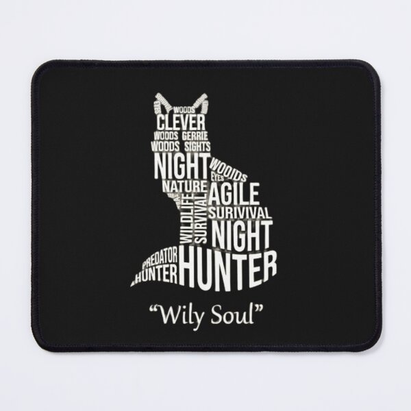 Item preview, Wily Soul Fox Silhouette Typography Art designed and sold by GiggleInkTees.