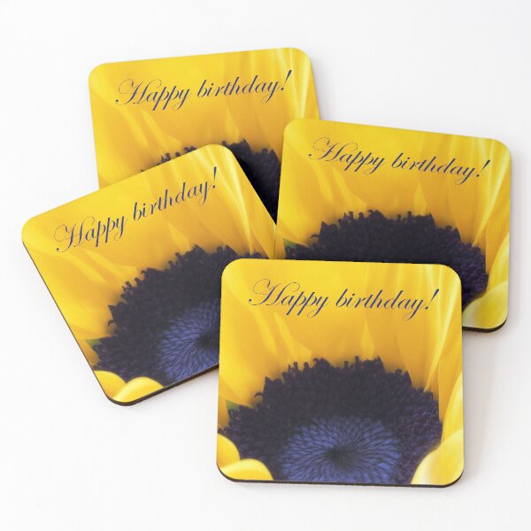Item preview, Happy Birthday With A Glorious Sunflower designed and sold by hurmerinta.