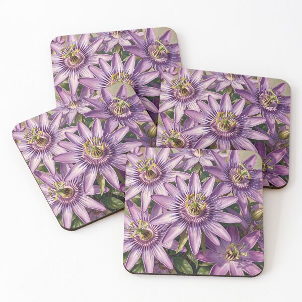 Item preview, Purple Passion Flowers designed and sold by Kirrindy Designs.