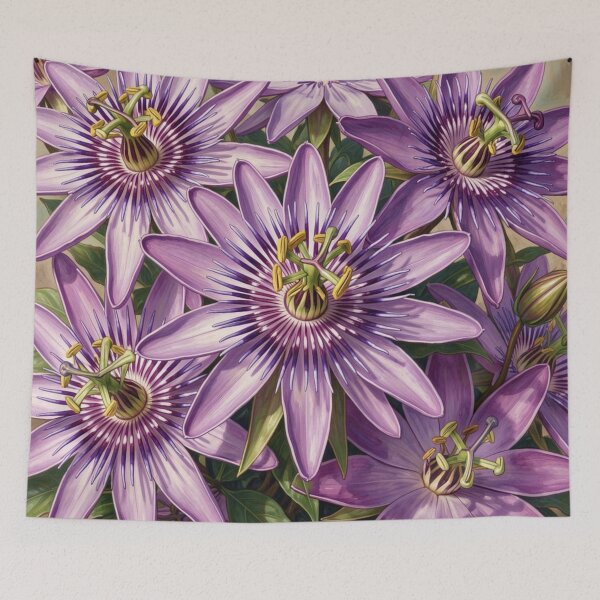 Item preview, Purple Passion Flowers designed and sold by Kirrindy Designs.
