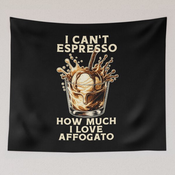 Item preview, Affogato Espresso Pun Funny Coffee designed and sold by Carl's Clothing.